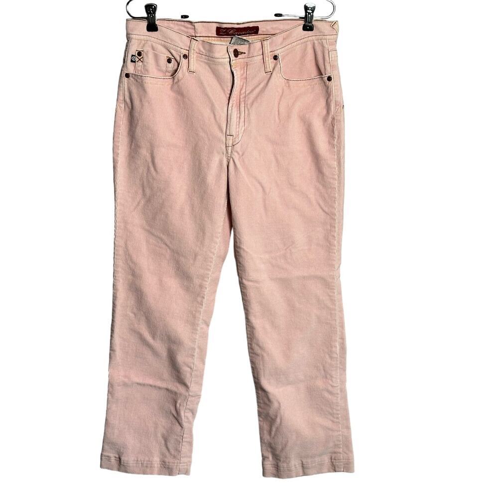 Z Cavaricci | Size: 12 | Corduroy Straight Leg Jeans Pale‎ Pink Stretchy Y2K 90s